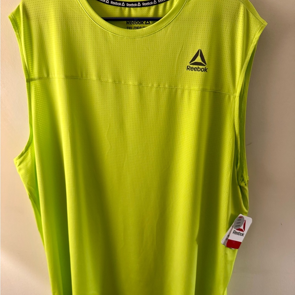 Reebok Lime Green Sleeveless Top Men’s 2XL